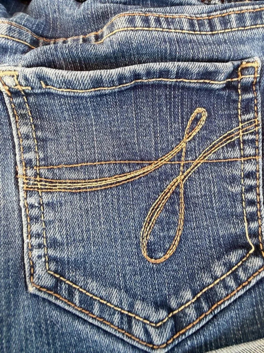 Kids Jordache Denim Shorts Size 7 Blue Rolled Cuff